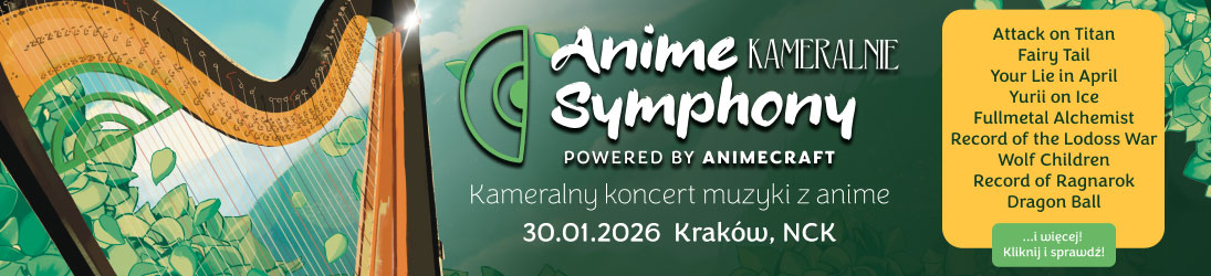Anime Symphony kameralnie Kraków 2026 - długi baner