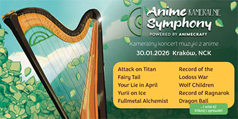 Koncert Anime Symphony kameralnie Kraków 2026 - krótki baner