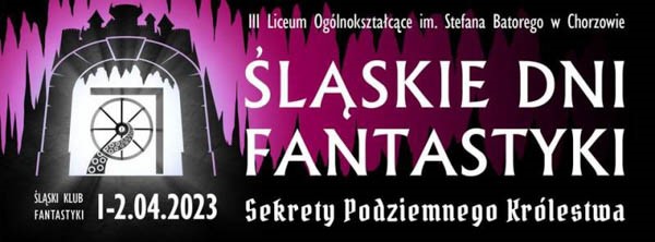 Baner konwentu Śląskie Dni Fantastyki 2023