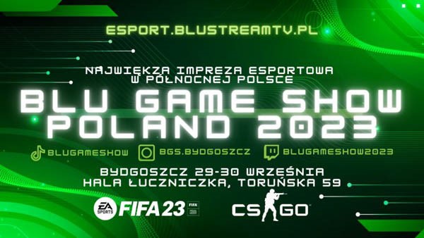 Baner wydarzenia Blu Game Show Poland 2023