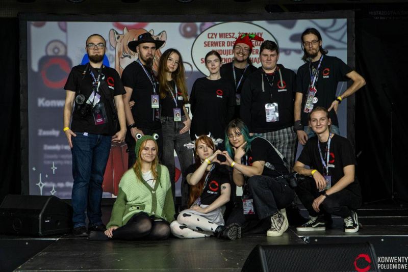 Redakcja Konwentów Południowych na konwencie Xmascon 2023